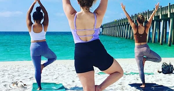 Pensacola Beach Yoga Visit