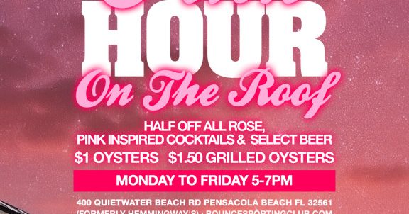 Happy Pink Hour at Bounce Beach | Visit Pensacola