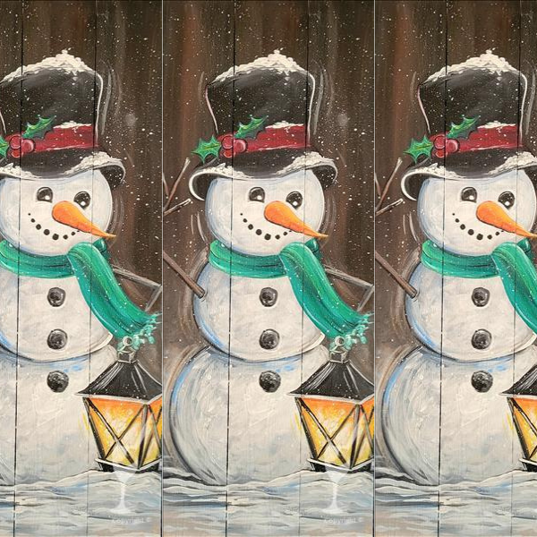 Paint & Sip: Rustic Winter Snowman | Visit Pensacola